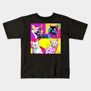 LaPerm Pop Art - Cat Lover Gift Kids T-Shirt